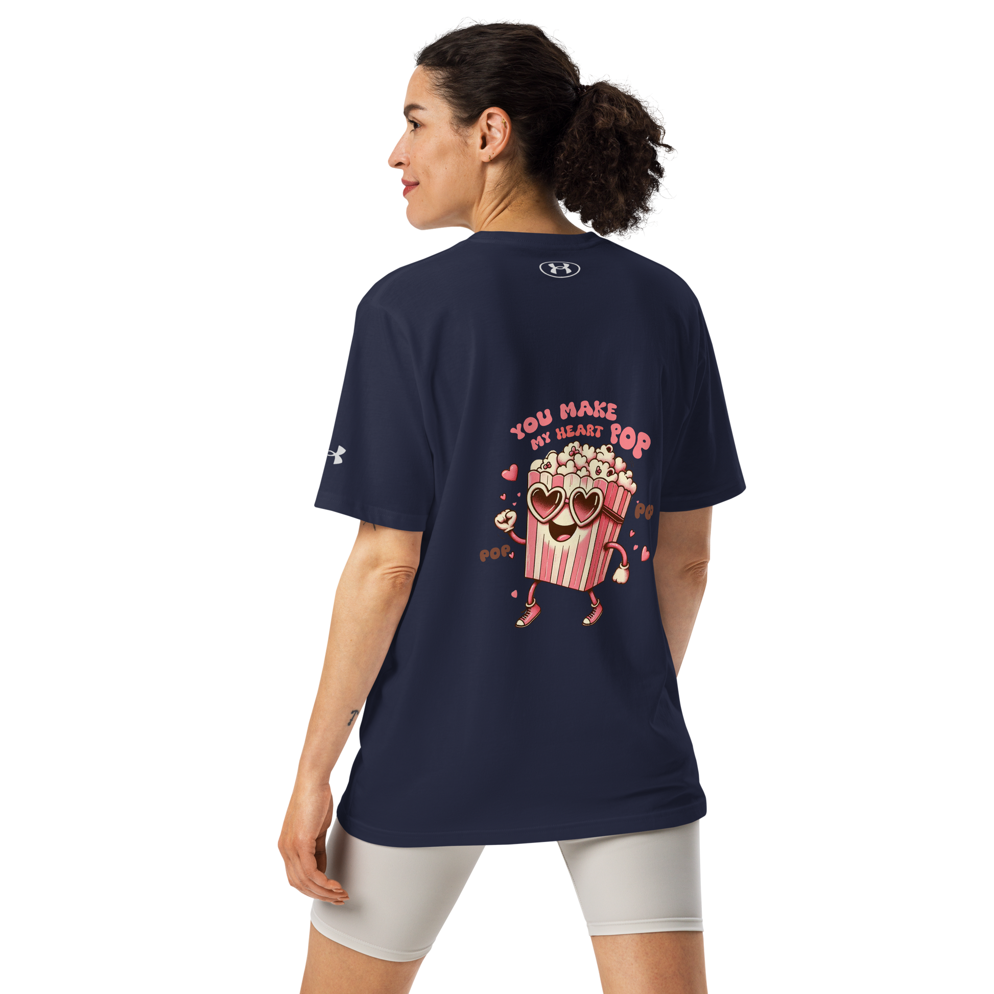 Under ArmourⓇ athletic t-shirt - Limited Edition - My Heart Pop - Back T-Shirt Refine Zone