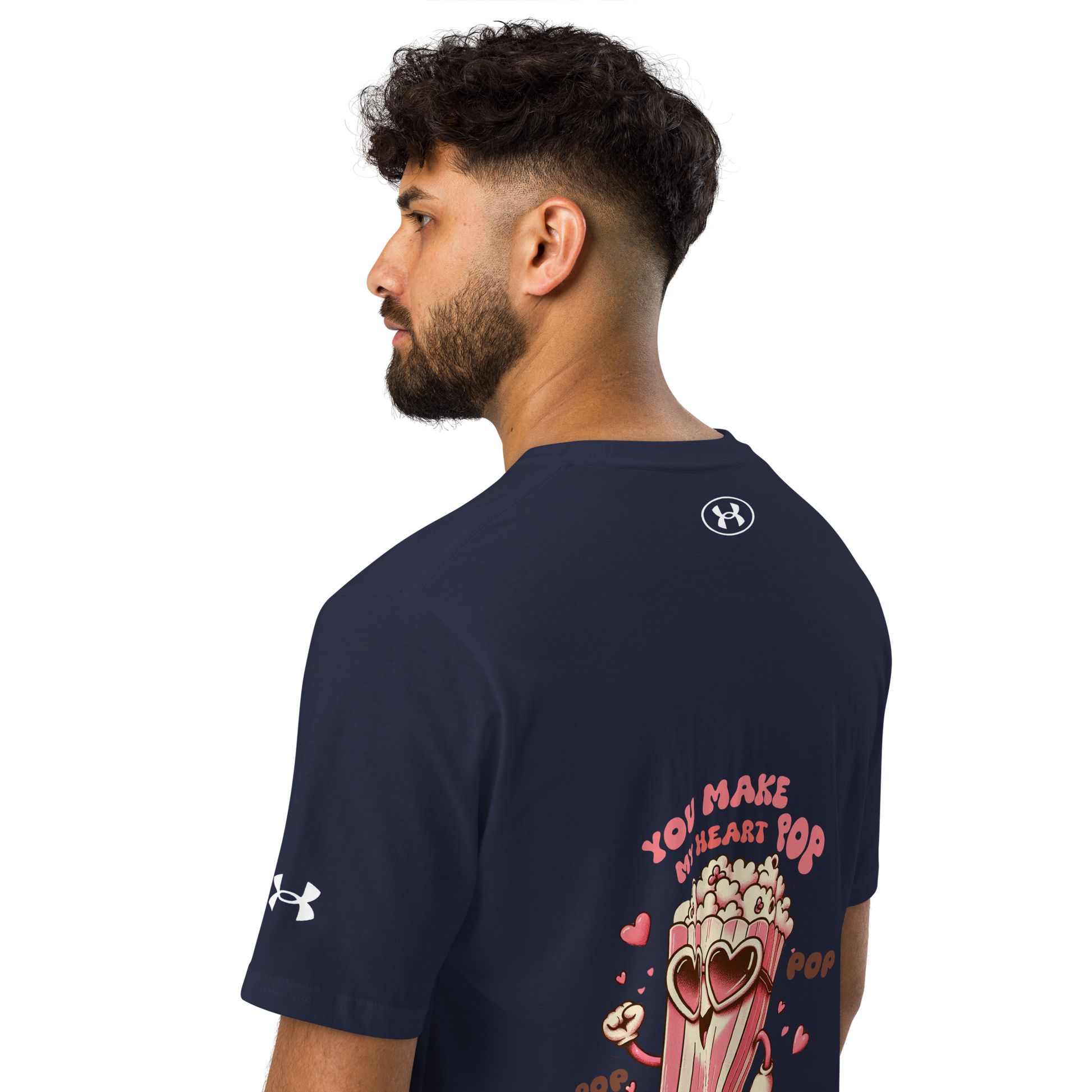 Under ArmourⓇ athletic t-shirt - Limited Edition - My Heart Pop - Back T-Shirt Refine Zone