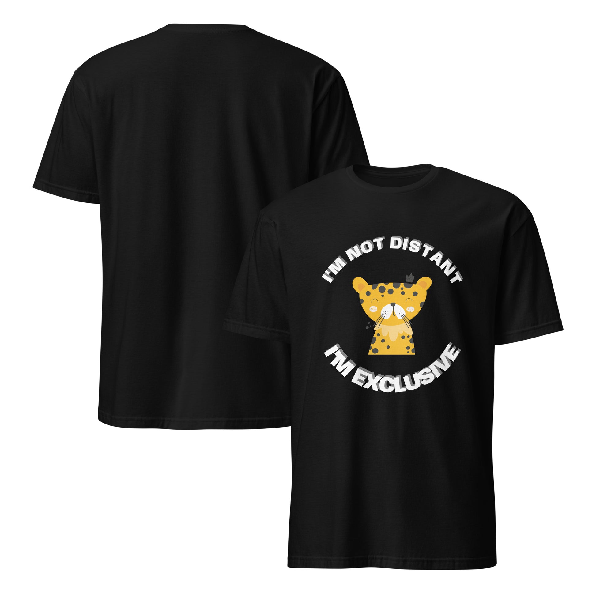 Short-Sleeve Unisex T-Shirt - Exclusive Leopard T-Shirt Refine Zone Black S