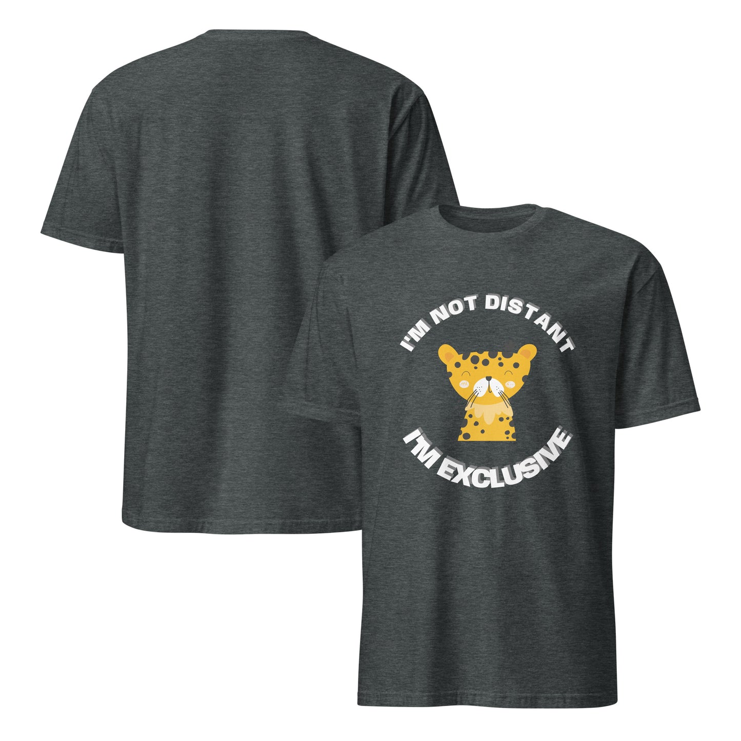Short-Sleeve Unisex T-Shirt - Exclusive Leopard T-Shirt Refine Zone Dark Heather S