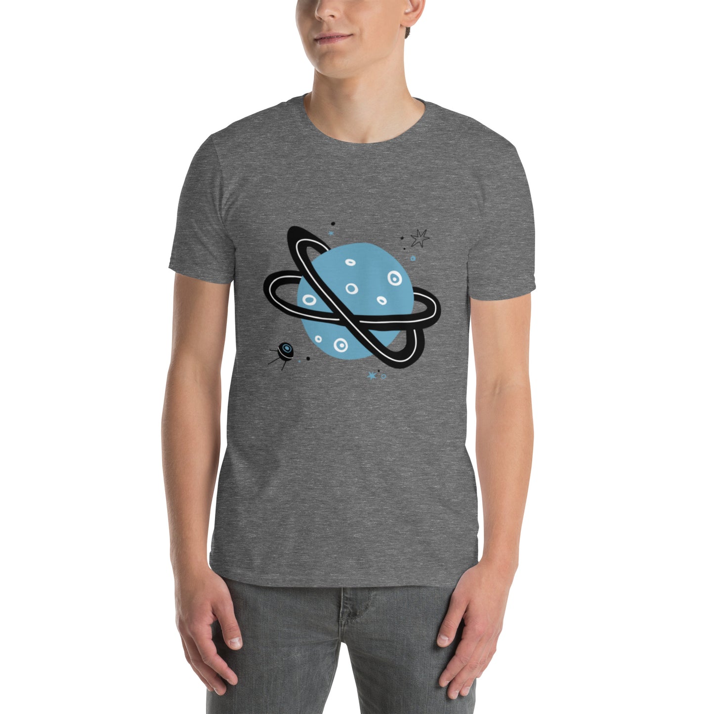 Short-Sleeve Unisex T-Shirt - Space T-Shirt Refine Zone Graphite Heather S
