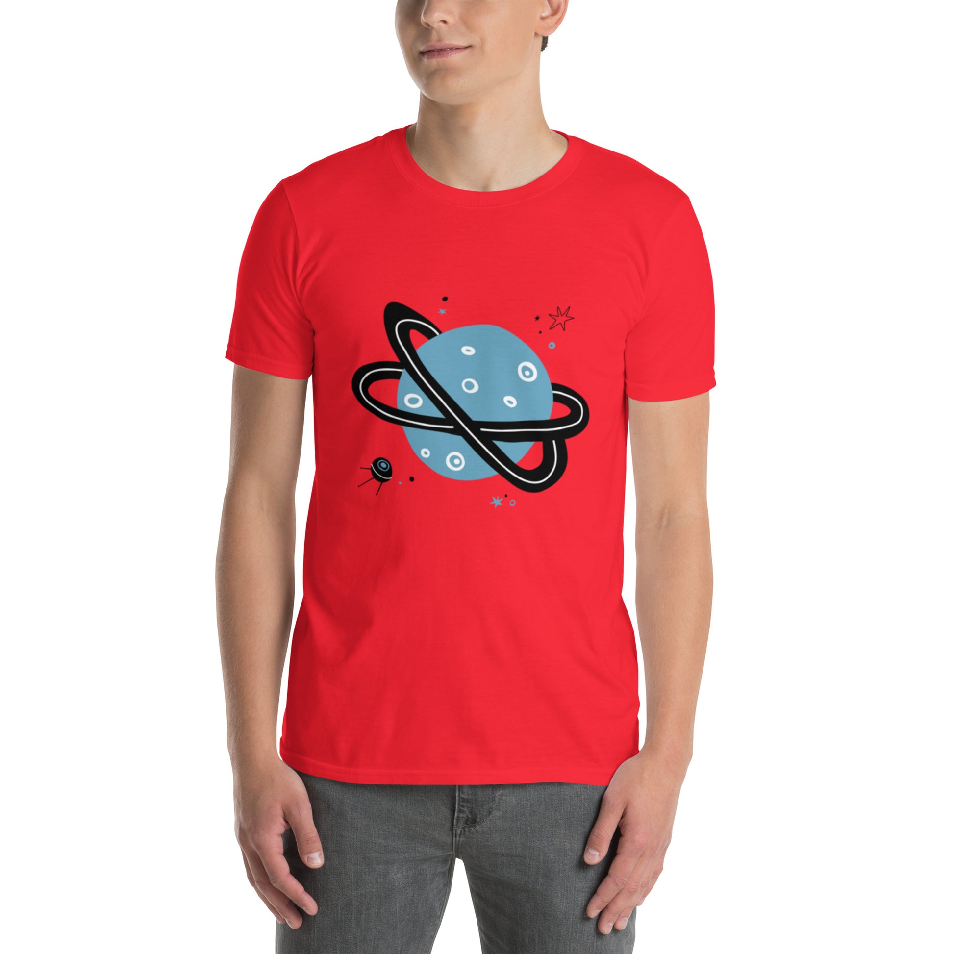 Short-Sleeve Unisex T-Shirt - Space T-Shirt Refine Zone Red S
