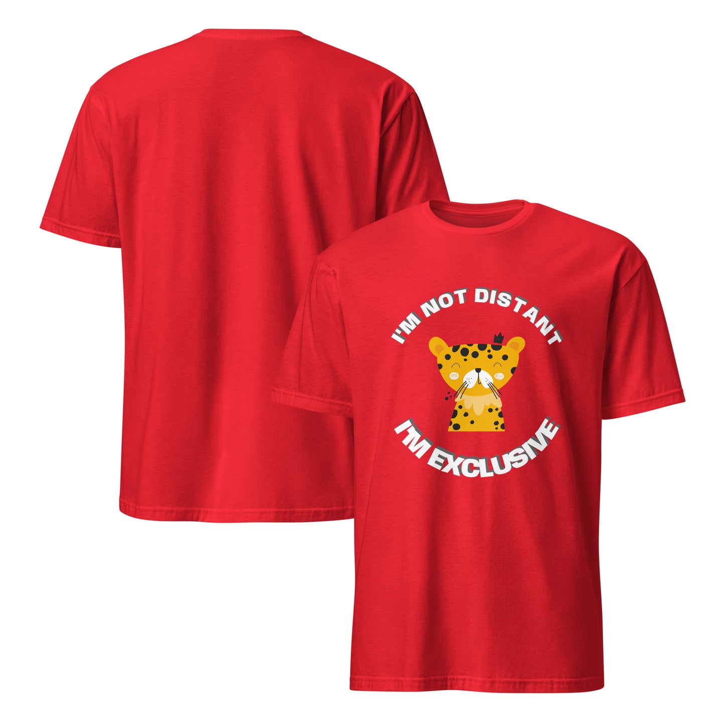 Short-Sleeve Unisex T-Shirt - Exclusive Leopard T-Shirt Refine Zone Red S