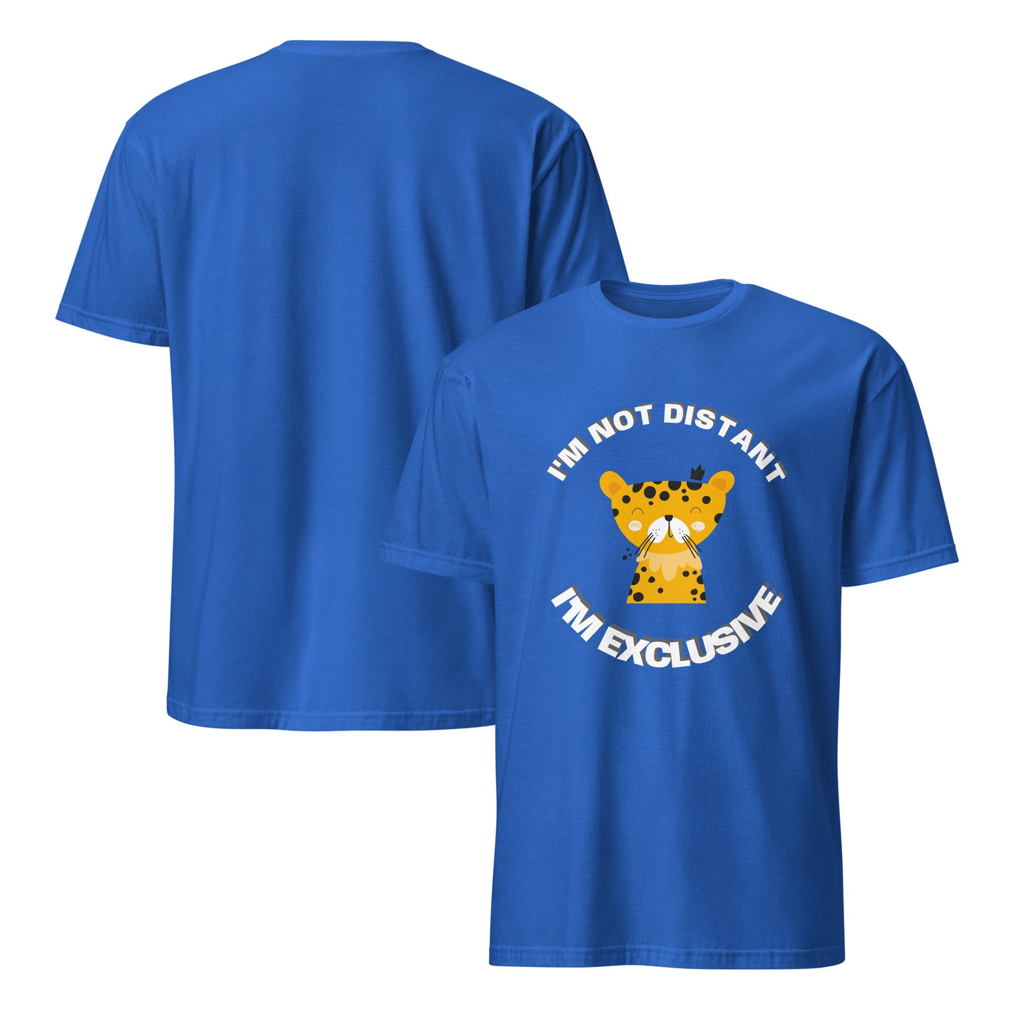 Short-Sleeve Unisex T-Shirt - Exclusive Leopard T-Shirt Refine Zone Royal S