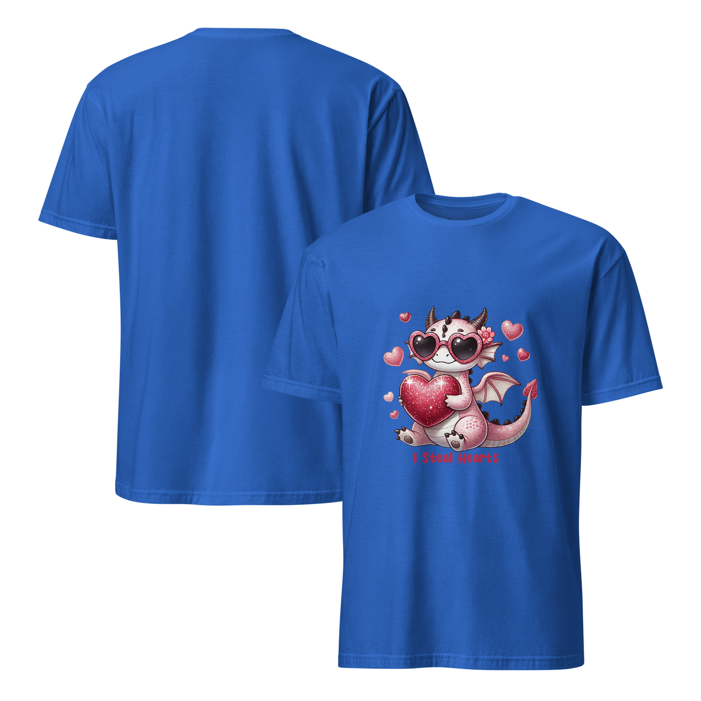 Short-Sleeve Unisex T-Shirt - I Steal Hearts T-Shirt Refine Zone Royal S
