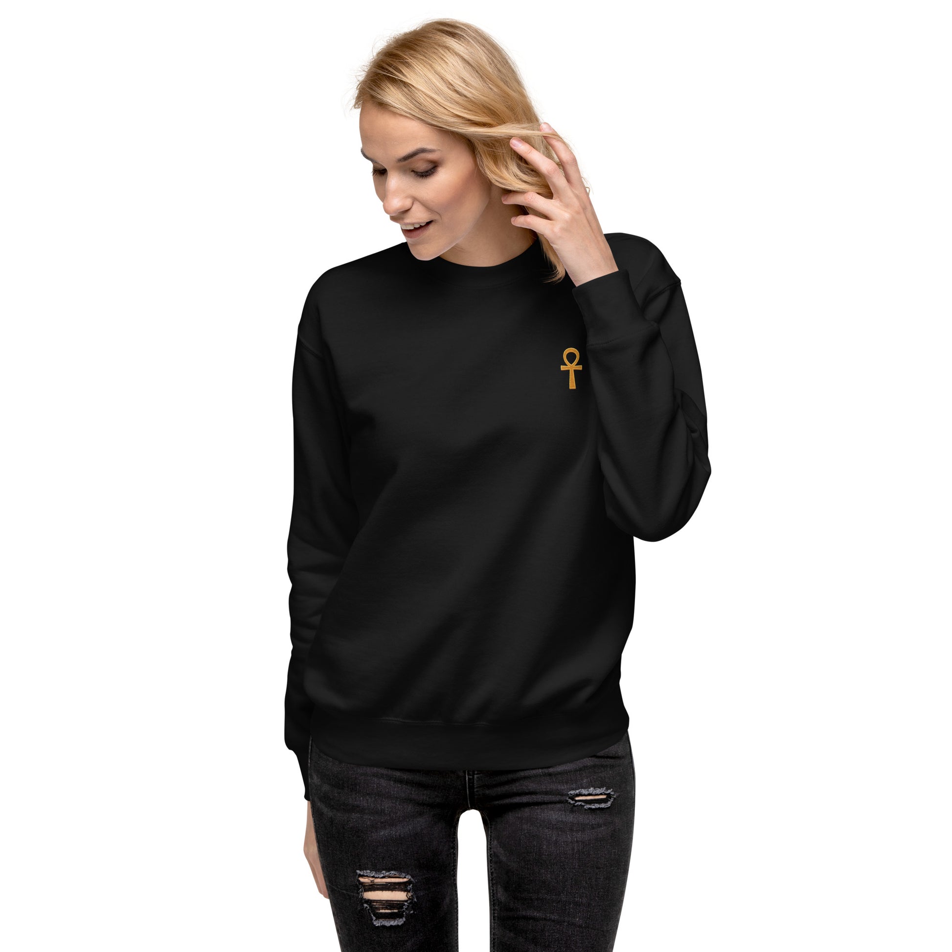 Unisex Premium Sweatshirt - Ankh Sweatshirt Refine Zone