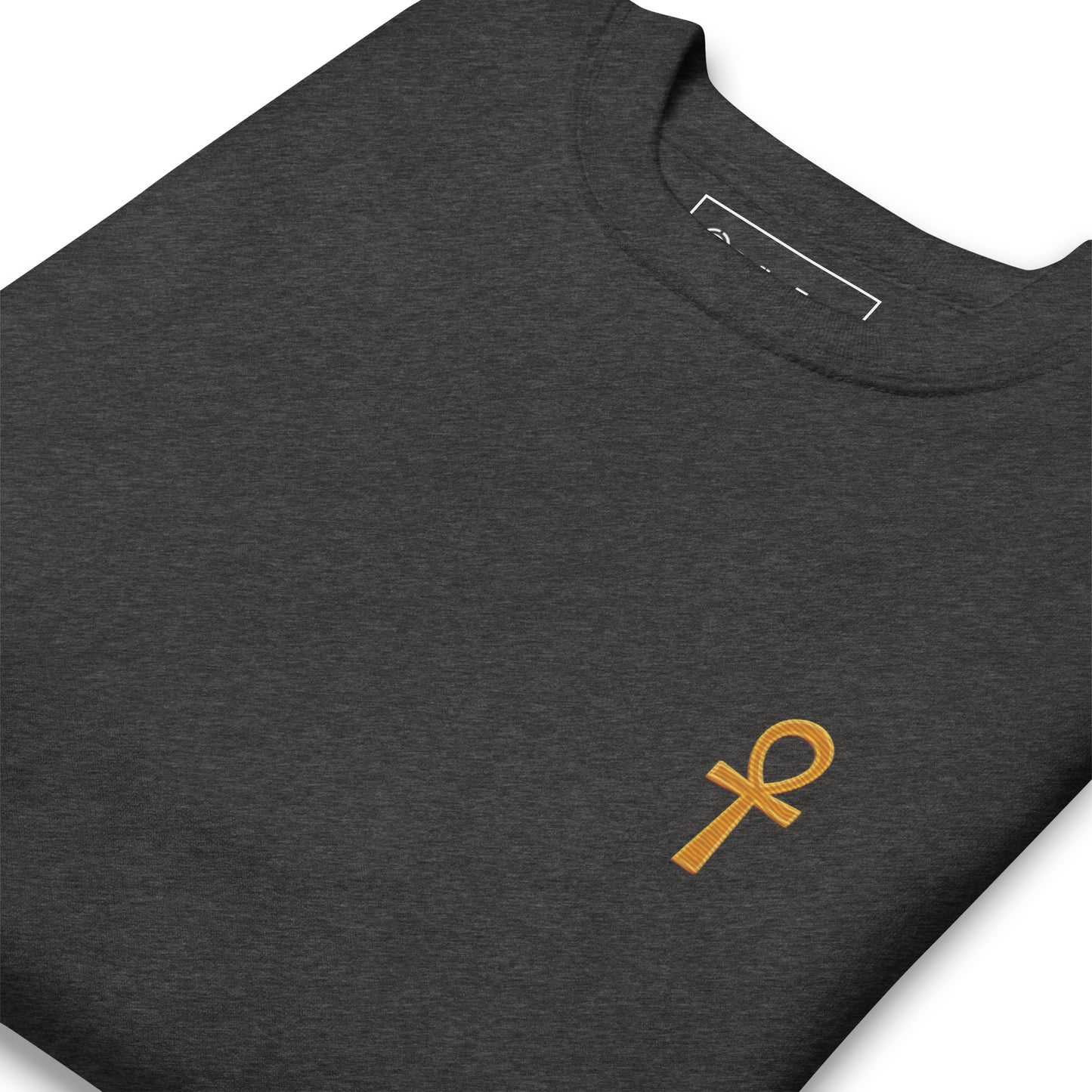 Unisex Premium Sweatshirt - Ankh Sweatshirt Refine Zone Charcoal Heather S