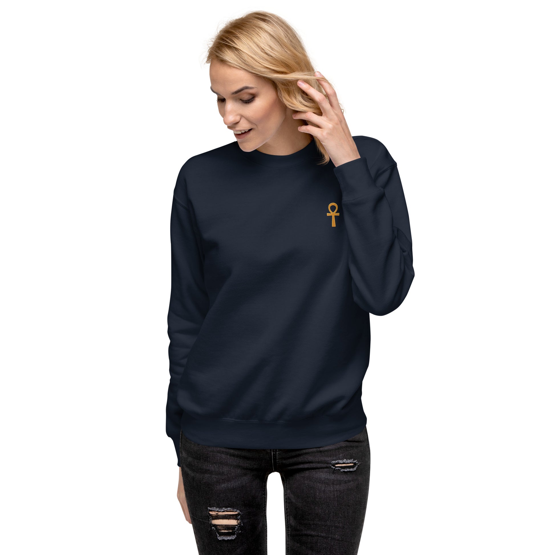 Unisex Premium Sweatshirt - Ankh Sweatshirt Refine Zone