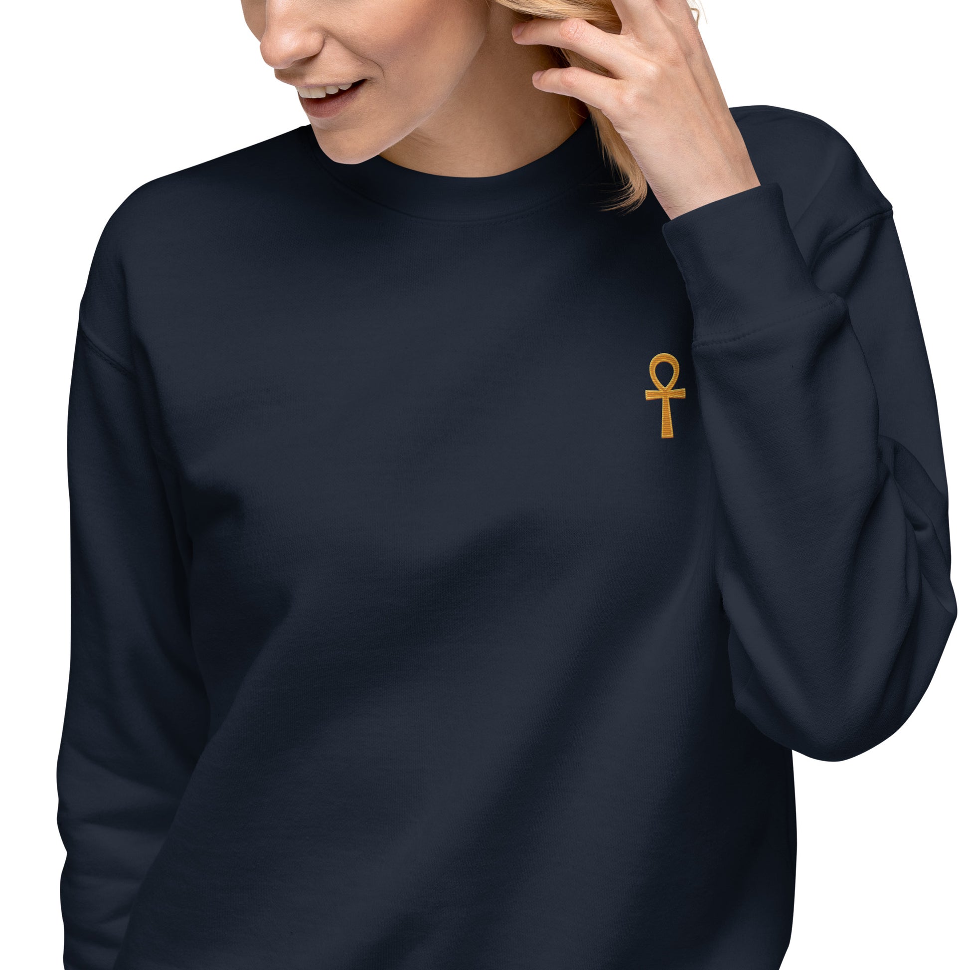 Unisex Premium Sweatshirt - Ankh Sweatshirt Refine Zone