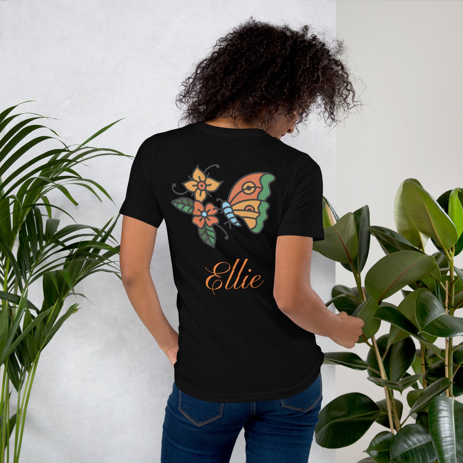 Ellie Butterfly Tattoo Tee for Women T-Shirt Refine Zone