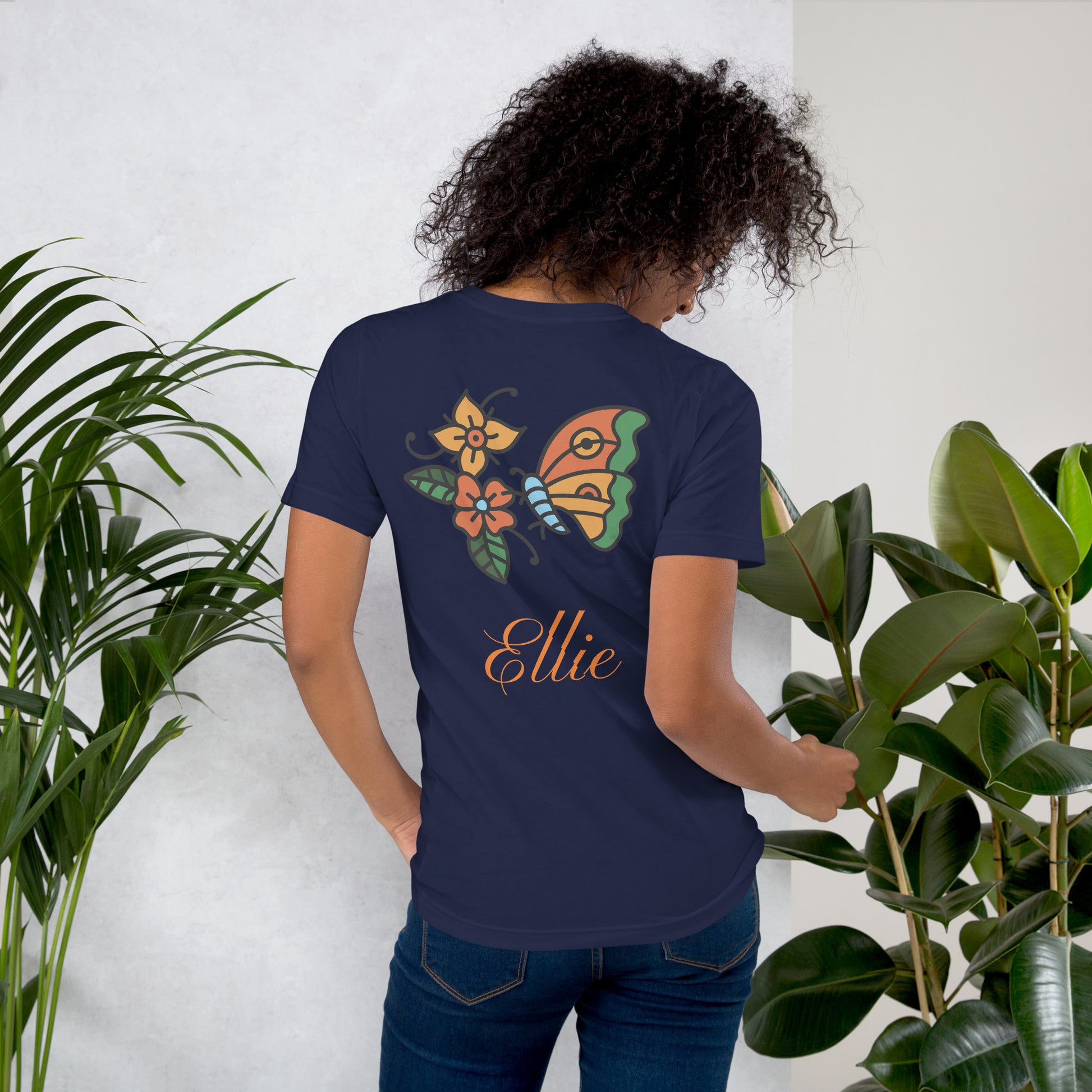 Ellie Butterfly Tattoo Tee for Women T-Shirt Refine Zone