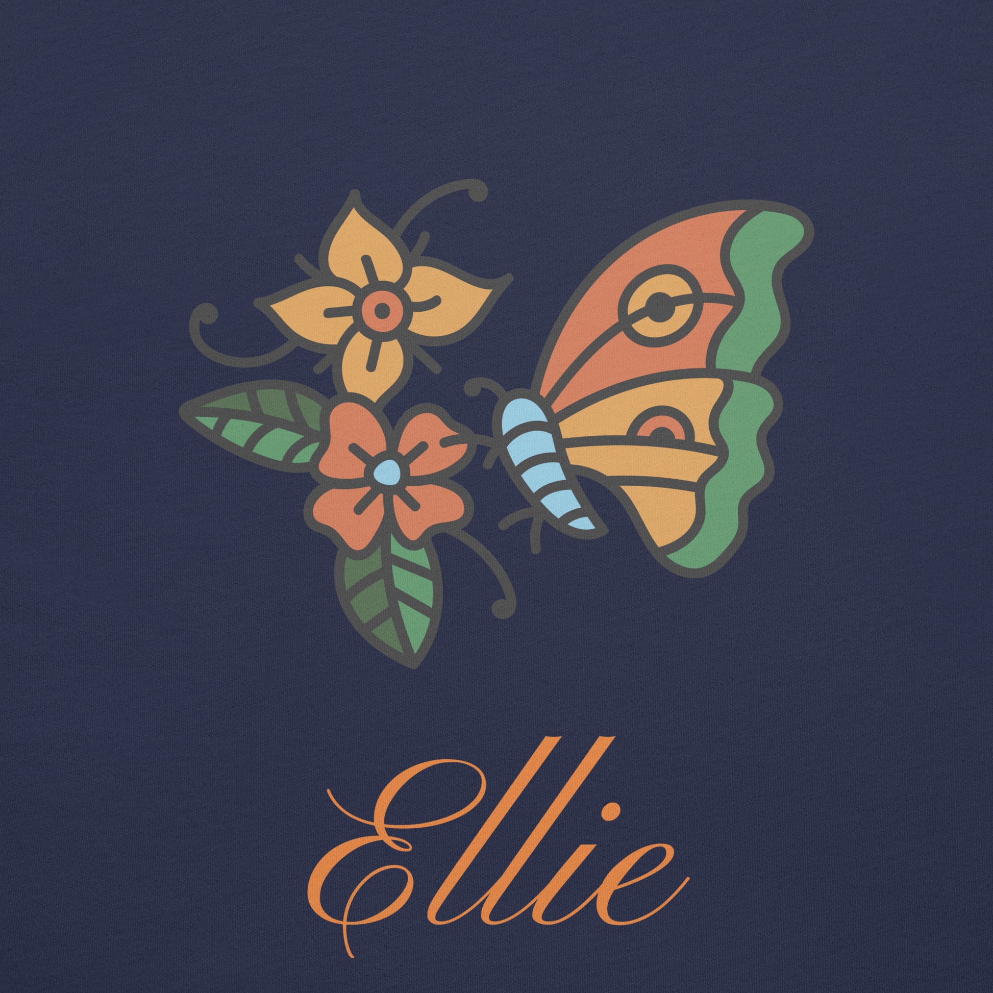 Ellie Butterfly Tattoo Tee for Women T-Shirt Refine Zone