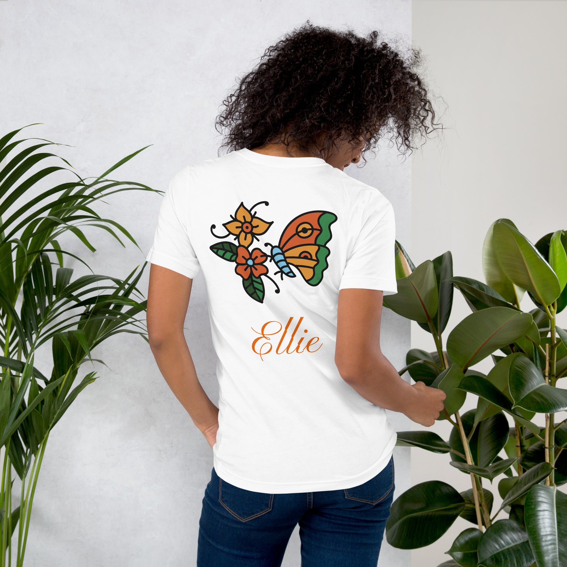 Ellie Butterfly Tattoo Tee for Women T-Shirt Refine Zone