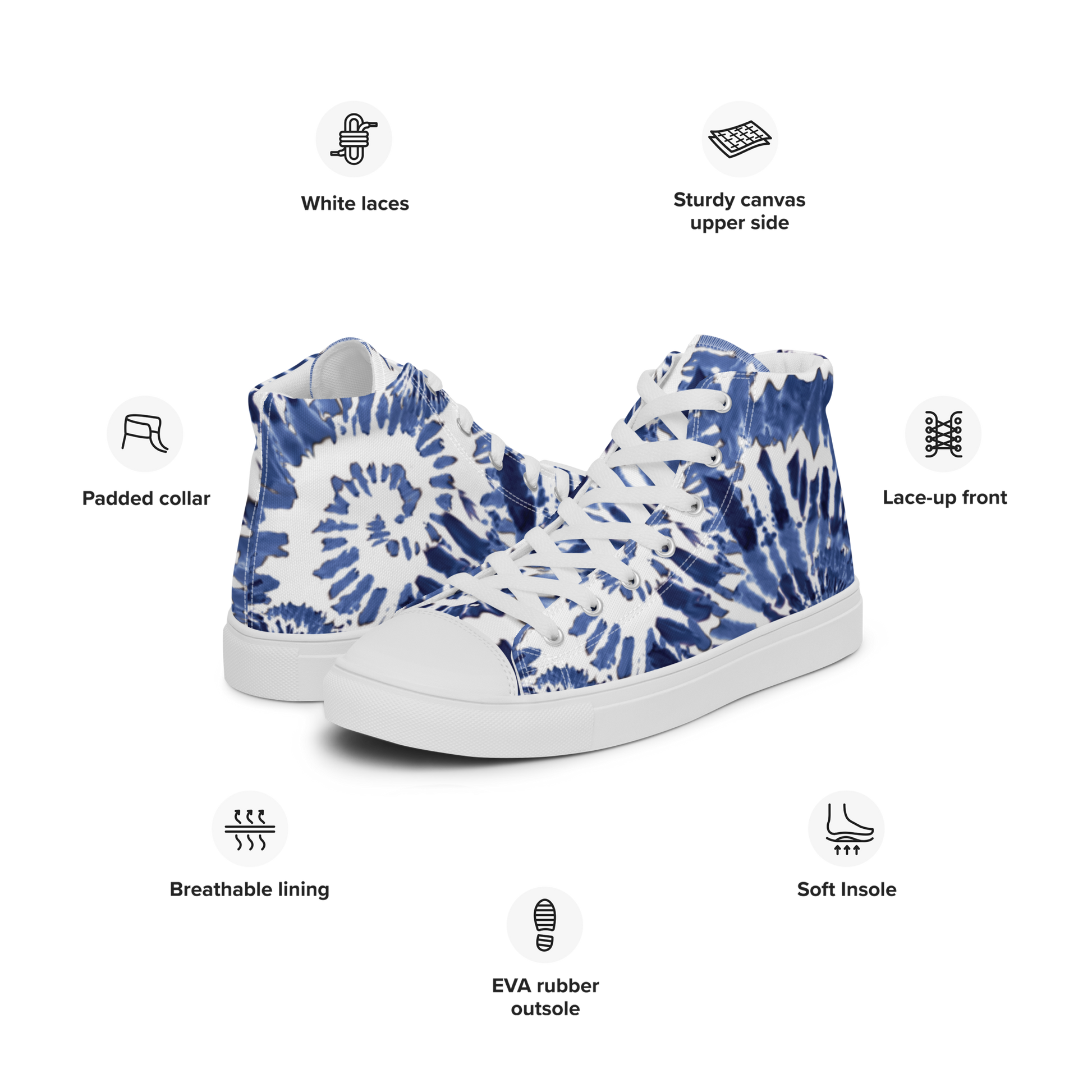 Women’s high top canvas shoes - SoarX Sneakers Refine Zone