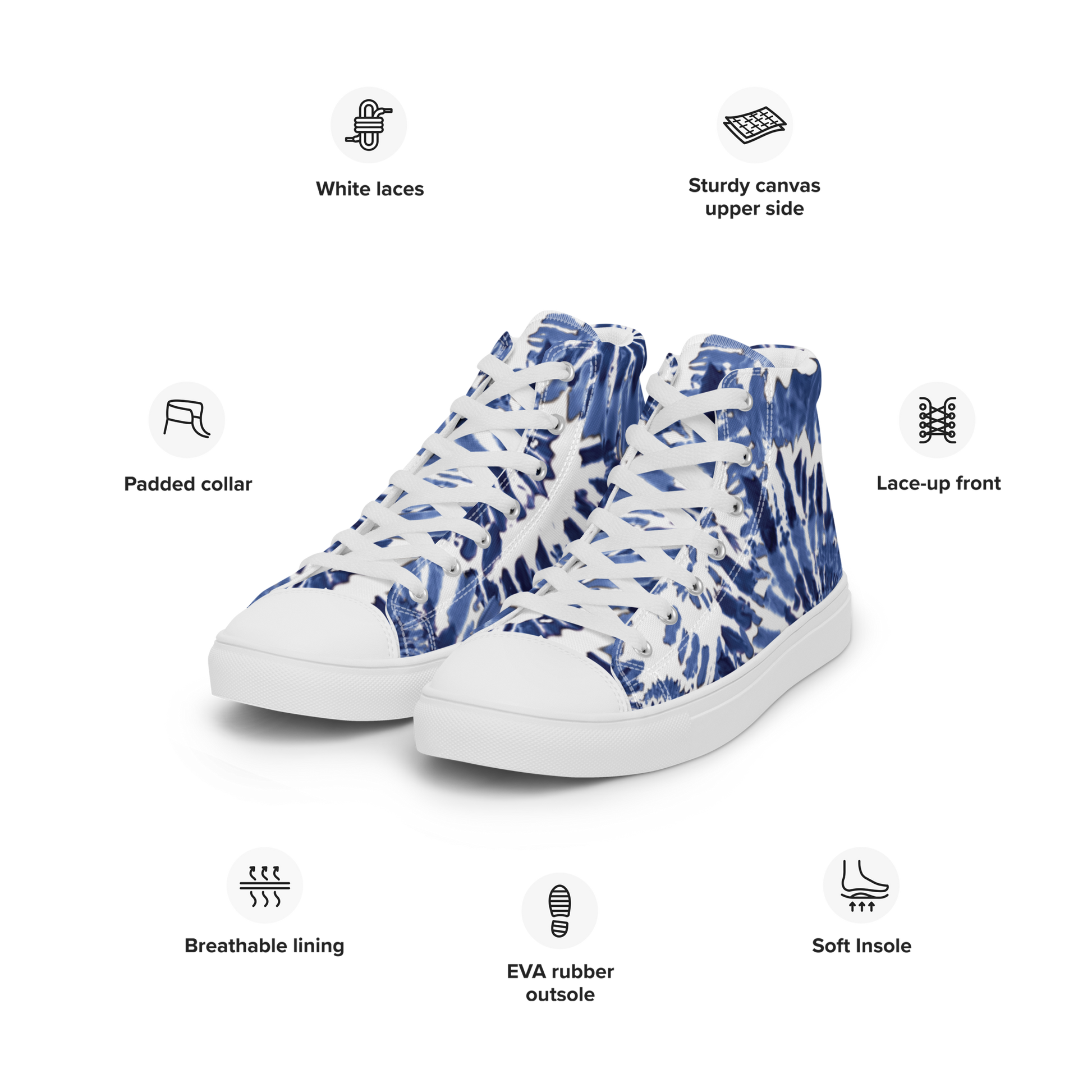 Women’s high top canvas shoes - SoarX Sneakers Refine Zone